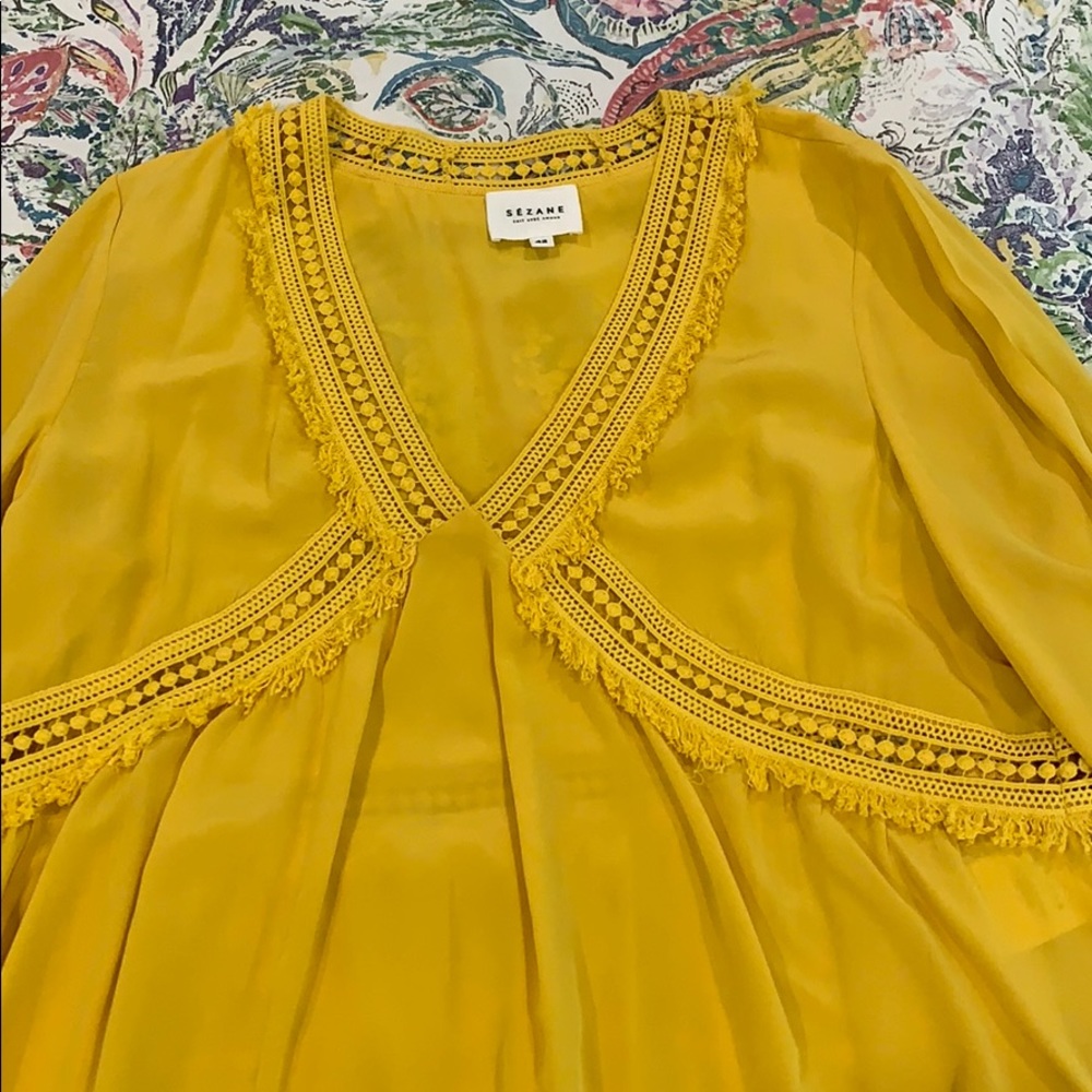 Sezane silk top